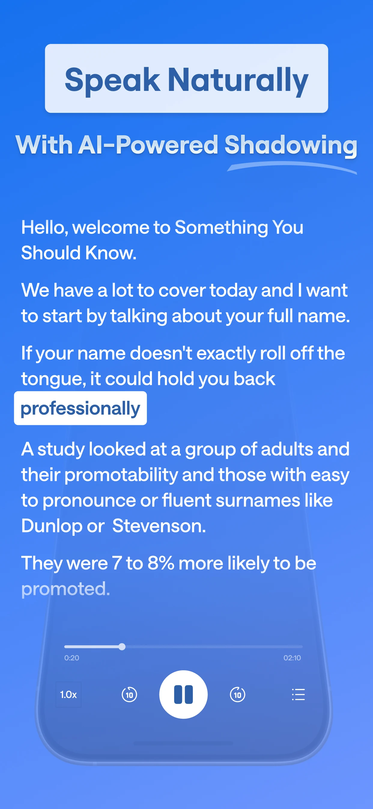 LunaSpeak: AI Speaking Coach screenshot